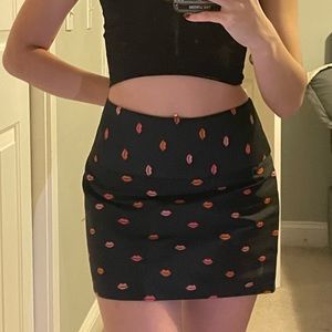 Alice+Olivia Black mini skirt